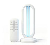 HOVCEH Lampara UV con Ozono, 38W Luz Ultravioleta para Acaros Eliminar, UV Light para Habitaciones de Hasta 40 m², 220V Unidad de Desinfección UVC para Baños, Dormitorios, Cocinas, Oficinas