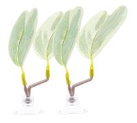 HoveeLuty 2 hamacas para Betta, Hamaca Realista con Hojas vívidas, Juguetes Ligeros con Ventosa para platijas, Peces Payaso y guppys.