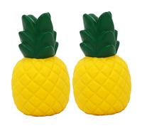 HoveeLuty 2 Juguetes de Silicona indestructibles con Forma de piña para Perros, chirriantes, para Limpiar los Dientes y Jugar. Juguetes masticables indestructibles para Perros.