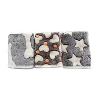 HoveeLuty 3 Mantas para Perros, 24 x 16 Pulgadas, con Bonito Estampado, Suave, cálida y esponjosa, para Dormir, para Perros pequeños, Gatos, Cachorros, Gatos, Manta de Franela.