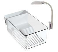 HoveeLuty Acuario, Kit Completo de hábitat para Tortugas con área multifunción y Filtro de Agua para Tortugas y Animales acuáticos. Acuario para Peces, para para