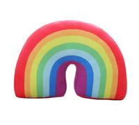 HoveeLuty Almohada arcoíris para niñas Cojín Decorativo en Forma de Arco de 13, 78 Pulgadas, cojín Relleno de algodón PP de Felpa para sofá, Silla, Cama, Cojines Rojos para niñas