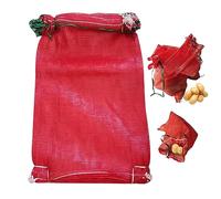 HoveeLuty Bolsa de Almacenamiento de Papa Bolsa de Cebolla 10pcs 21.7x33.5 Pulgadas de Malla de Malla 35 kg PE Sack de Red Circular de reducción de Redes Circulares para Vegetales Frutas de Zanahoria