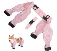 HoveeLuty Botas con Tirantes para Perros, Lindas Botas Impermeables para Perros, Transpirables de Invierno para con Correa de Hebilla Ajustable, con Tirantes para Caminar al Aire Libre p