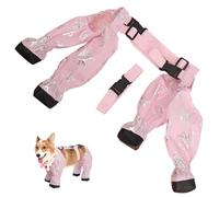 HoveeLuty Botas con Tirantes para Perros, Lindas Botas Impermeables para Perros, Transpirables de Invierno para con Correa de Hebilla Ajustable, con Tirantes para Caminar al Aire Libre p