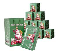 HoveeLuty Caja explosiva navideña para Dinero, sobre Plegable, Caja explosiva con 10 rebotes para Navidad, cumpleaños, Aniversario, propuesta, Bolsas de Dulces navideños, para Dinero, c