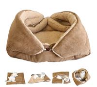 HoveeLuty Cama para Gatos de 71 x 50 cm, Plegable, Lavable y cálida, Convertible de Dos Lados, Ideal para el hogar, para Gatos de Interior, de tamaño pequeño.