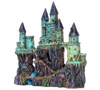 HoveeLuty Castillo de Resina para Acuario, Castillo Decorativo para pecera, escondite de, Cueva de Piedra, casa de escondite, Accesorios para Acuario, para pecera, Kits de Inicio p