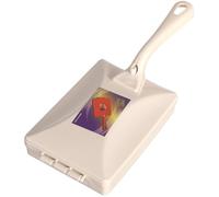 HoveeLuty Cepillo recogedor de Migas de Mano de 4 x 10 Pulgadas con Dos Rodillos y contenedor Interior. Recogedor de Migas ergonómico de PP. Recoge para mesas, Camas, sofás, alfombras.