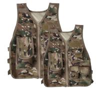 HoveeLuty Chaleco táctico de camuflaje 600D transpirable para niños, ideal para juegos o entrenamiento, chaleco táctico para niños, disfraz de SWAT.
