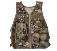 HoveeLuty Chaleco táctico de camuflaje 600D transpirable para niños, ideal para juegos o entrenamiento.