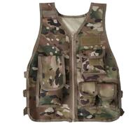 HoveeLuty Chaleco táctico transpirable de camuflaje 600D para niños, con paneles ajustables, ideal para juegos o entrenamiento.