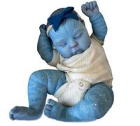 HoveeLuty Conjunto de muñeca bebé de 20 Pulgadas, muñeca bebé Azul Suave Realista con Chupete, biberón, Ropa, Diadema, pañales para niños, Suave, muñecas realistas, niña