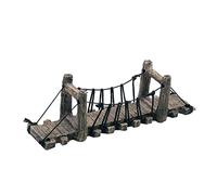 HoveeLuty Decoración de escondite de peces, decoración de puente de acuario, adorno de resina para esconder peces, paisaje subacuático, tanque colgante, puente de resina, paisaje submarino