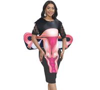 HoveeLuty Disfraces de Halloween para adultos, unisex, con impresión 3D de órganos humanos, para fiestas, cosplay, temática médica, disfraces de Halloween, de, de cosplay, decor