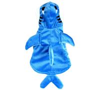 HoveeLuty Disfraces de Halloween para Perros. Traje cálido con Forma de tiburón para Perros con Capucha para Gatos pequeños, medianos y Grandes. Traje para Gatos M. Disfraces de Halloween para par