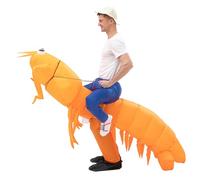 HoveeLuty Disfraz de camarón, divertido disfraz inflable para montar, para hombres y mujeres, para Halloween, fiestas de cosplay, inflable, divertidos disfraces de Halloween.