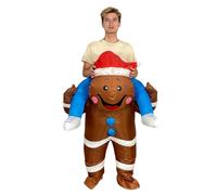 HoveeLuty Disfraz Inflable para Adulto, Disfraz de hombrecito de Jengibre, Divertido Inflable para Fiesta de Cosplay de Navidad, para Adulto, de hombrecito de Jengibre, DIS