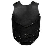 HoveeLuty Disfraz Medieval para Hombre, Armadura de Cuero sintético Ajustable, Armadura de Pecho de Guerrero Vikingo, de Cuerpo de Caballero Retro Negro para Larp, Halloween, Fiesta de Cosplay, ar