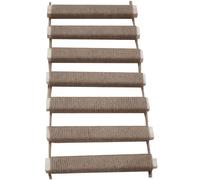 HoveeLuty Escalera para Gatos de 25 x 99 cm, de Madera, Colgante, con Cuerda de Lino, Resistente a arañazos, para Gatos de Interior, rascador, Estructura de Escalada, Escalera para de Interior