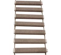 HoveeLuty Escalera para Gatos de 25 x 99 cm, de Madera, con Cuerda de Lino, Resistente a arañazos, para Gatos de Interior, Marco de Escalada, Poste rascador.