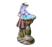 HoveeLuty Estatua De Hadas Solar Estatua De Jardín De Hadas Adornos De Jardín De Hadas Solares Al Aire Libre Figuras De Hadas De Hadas