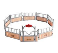 HoveeLuty Juego de establo de Caballos, Juego de simulación imaginativo y Creativo, Juguetes de Caballos con Puerta Que se Puede Abrir, de Granero Realista para niños, niños y niñas, Granero de Cabal