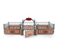 HoveeLuty Juego de establo para Caballos, Juego de Granero de plástico Realista, Juguetes educativos para Caballos imaginarios y creativos, Accesorios para Amantes de los , Juguetes de Granja, jugu