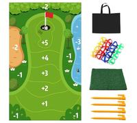HoveeLuty Juego de Golf con Chipping, Juego de Golf para Interiores con tapete Adhesivo de 81 x 140 cm, tapete de práctica de con Chipping, de Entrenamiento de para Adultos y niños