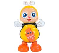 HoveeLuty Juguete Musical de Abeja Bailarina con Forma de Abeja, Juguete eléctrico de Dibujos Animados con luz y pies móviles, Juguetes sensoriales Musicales a Pilas para bebés, para niños y niñas