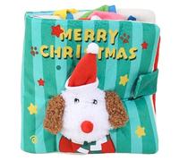 HoveeLuty Juguete para Perro Hide and Seek, Divertido Libro de Navidad, Estilo tapete para olfatear Perros, Juguete Interactivo chirriante para alimentación Lenta