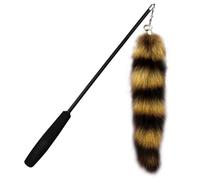 HoveeLuty Juguete telescópico para gatos de 18 a 30 pulgadas con cola peluda reemplazable, varita interactiva para aliviar el estrés, juguetes flexibles para gatos de interior, regalos para juguetes