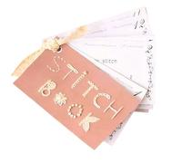 HoveeLuty Libro de Costura 6x3 Pulgadas DIY Mini Tarjetas de Costura Creativas 17 páginas Varias técnicas de Costura, interesantes Libros de Costura para entusiastas del Bordado y la Costura