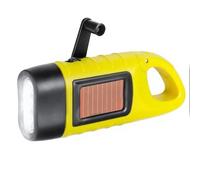 HoveeLuty Linterna de manivela LED de Emergencia con energía Solar, portátil, con manivela, para Equipo de Supervivencia, para Acampar al Aire Libre, Senderismo, Mochila de Seguridad, Linterna de