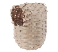 HoveeLuty Nido de pájaro Tejido de bambú para Jaula Casa de pájaros Natural y Segura para periquitos, cacatúas, agapornis, pinzones, Canarios Casa de pájaros para Jaula Nido de Canarios de periquitos