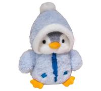 HoveeLuty Pingüino de Peluche de 9.84 Pulgadas, pequeño y Lindo pingüino de Peluche Suave con Chaqueta de Lana Afelpada y Sombrero, Regalo para niños niñas, cumpleaños, de Azul Cielo, Sa