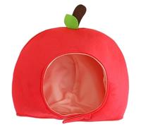 HoveeLuty Sombrero de Manzana, Sombrero de Fruta Divertido y Lindo de Navidad, Accesorio de Fotos para Fiesta de Cosplay, decoración para Fiestas de Festivales, de Navidad, de Fruta, disf