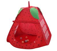 HoveeLuty Tienda de campaña para niños, Interior, Fresa, con Puerta y Ventana de Malla, portátil, para niños y niñas, de 1 a 3 años.