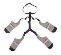 HoveeLuty Zapatos Impermeables para Perros, Zapatos Antideslizantes para Perros, Botas Reflectantes para y Protectores de Patas con Correas Ajustables, Botines para para pavimento Caliente, s