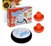 Hover Puck Game - Battery Operated Interactive Toys Floating Hockey Puck Game Tabletop Games Toy, 2 Red Sliders Parent Child Indoor Outdoor Sports Family Party Gift