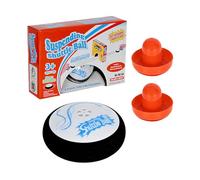 Hover Puck Game | Battery Operated Interactive Toys | Floating Hockey Pucks with 2 Red Sliders | for Children Adult Family Outdoor Home Office School Party