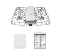 HOVERAir X1 Dron con Cámara, Drone de Bolsillo con Video HDR, Despegue de la Palma, Rutas de Vuelo Inteligentes, Modo Sígueme, Mini Dron con Control Manos Libres, Blanco (Combo Plus)