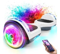 Hoverboard 6.5 Pouces auto-équilibrant avec haut-parleur Bluetooth et lumière LED, cadeaux pour enfants