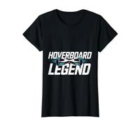 Hoverboard Legend Stunt Tricks Skater Skills - Camiseta gráfica económica, Mujer, Negro, M