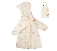 Hovkib Chubasqueros para Niños y Niñas Ropa Impermeables Chaquetas de Lluvia Ligero Poncho de Lluvia Abrigos de Lluvia de Dibujos Animados con Funda de Mochila 2XL/10-12 Años