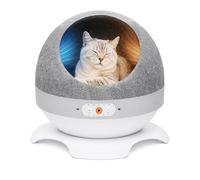 HOVONO Cama inteligente para gatos con control de clima con 5 sonidos relajantes y temperatura ajustable, acogedora casa para gatos con calefacción y refrigeración para gatitos y gatos pequeños, cueva