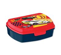 HOVUK Hot WheeIs - Lonchera de 18 cm, caja de almacenamiento de alimentos para niños, sin BPA y apta para microondas sin tapa, contenedor de almuerzo para la escuela y picnic, el mejor regalo para