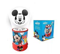 HOVUK Lámpara de proyector pequeña de Mickey Mouse de 12 cm, luz nocturna para dormitorio de niños, lámpara de proyección LED, cilindro de juguete, regalo para niños a partir de 3 años