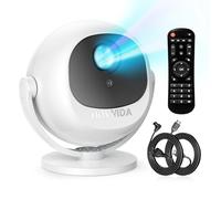 HOVVIDA Proyector 2025 Portátil Vídeoproyector, Enfoque Eléctrico, Compatible con 4K 1080P, WiFi 6 Bluetooth 5.2, Rotación de 360°, con Cable HDMI, Funciona con TV Stick/USB / PS5 / Laptop