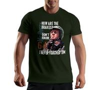 How are Your Brakes Steve McQueen - Camiseta para hombre, verde (Military Green), XXL
